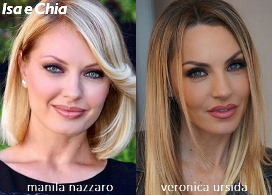 Somiglianza tra Manila Nazzaro e Veronica Ursida