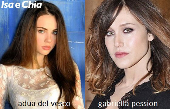 Somiglianza tra Adua Del Vesco e Gabriella Pession