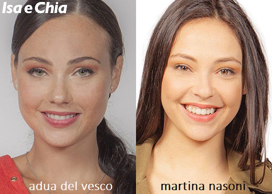 Somiglianza tra Adua Del Vesco e Martina Nasoni