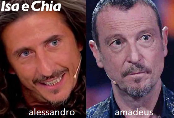 Somiglianza tra Alessandro e Amadeus