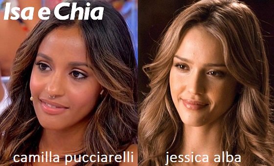 Somiglianza tra Camilla Pucciarelli e Jessica Alba