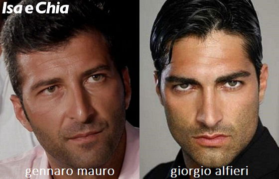 Somiglianza tra Gennaro Mauro e Giorgio Alfieri
