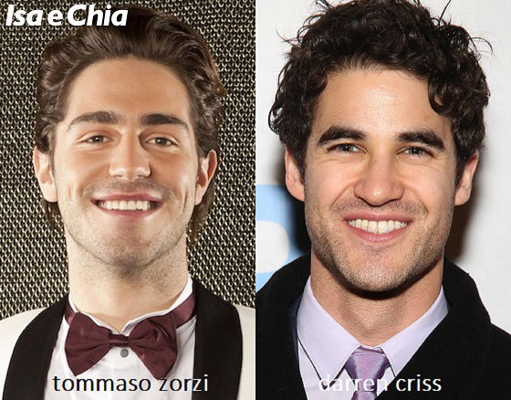 Somiglianza tra Tommaso Zorzi e Darren Criss