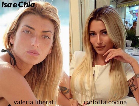 Somiglianza tra Valeria Liberati e Carlotta Cocina de 'La Pupa e il Secchione'