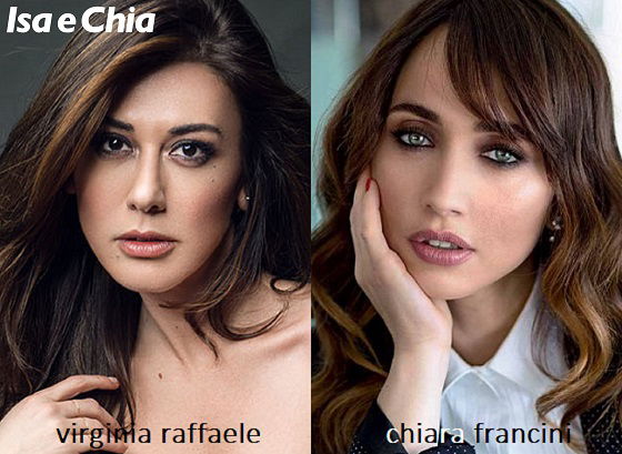 Somiglianza tra Virginia Raffaele e Chiara Francini