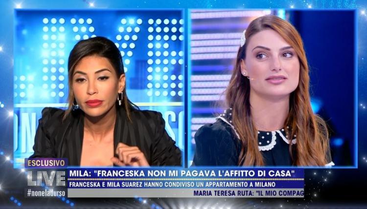 ‘Live – Non è la D’Urso’, scatta il catfight trash tra Mila Suarez e Franceska Pepe: “Ti devi vergognare!” preview