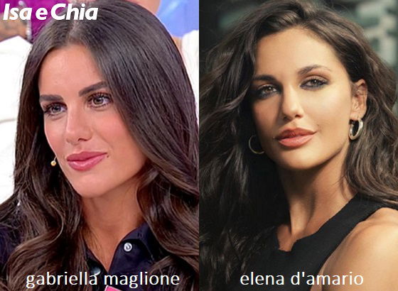 Somiglianza tra Gabriella Maglione e Elena D'Amario