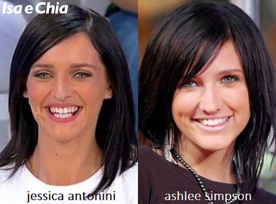 Somiglianza tra Jessica Antonini e Ashlee Simpson