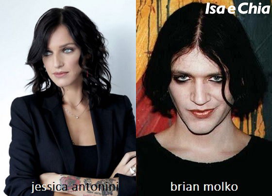 Somiglianza tra Jessica Antonini e Brian Molko