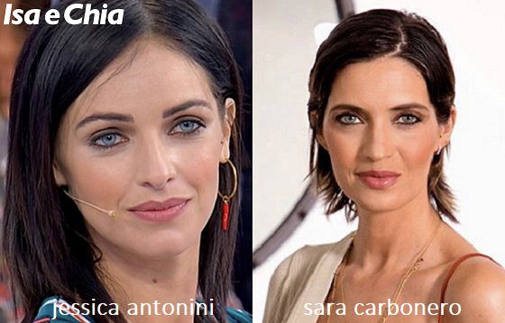 Somiglianza tra Jessica Antonini e Sara Carbonero