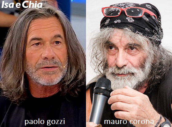 Somiglianza tra Paolo Gozzi, cavaliere del Trono over di 'Uomini e Donne', e Mauro Corona