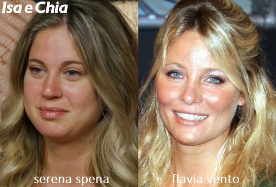 Somiglianza tra Serena Spena e Flavia Vento