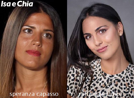Somiglianza tra Speranza Capasso e Raffaela Giudice
