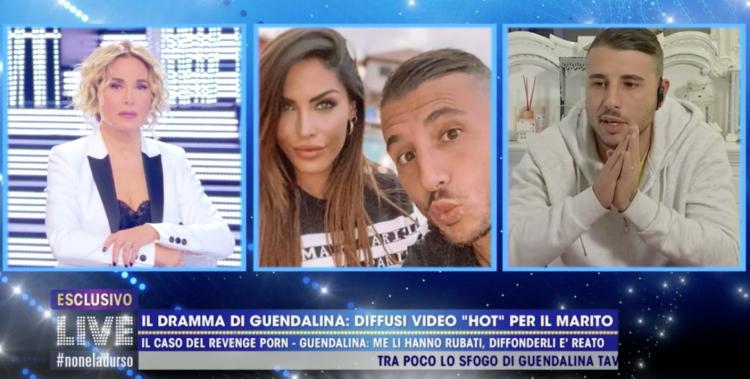 ‘Live – Non è la D’Urso’, Guendalina Tavassi e la diffusione dei video hot: parla per la prima volta il marito Umberto D’Aponte