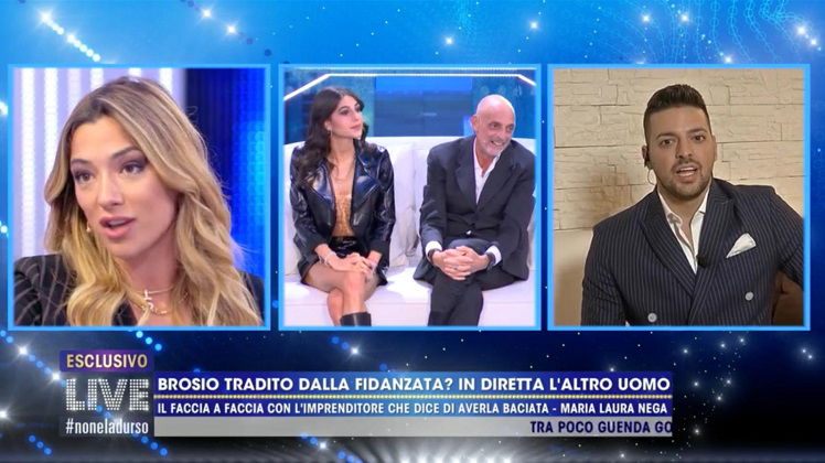 Live – Non è la D’Urso, Paolo Brosio e Marialaura De Vitis si confrontano con l’imprenditore paparazzato con lei. E Soleil Sorge la smentisce: “Ho ricevuto degli audio che…” preview