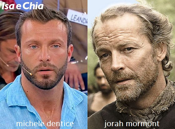 Somiglianza tra Michele Dentice e Jorah Mormont di 'Game of Thrones'