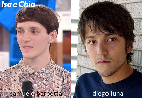 Somiglianza tra Samuele Barbetta e Diego Luna