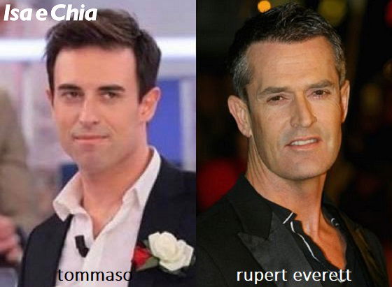 Somiglianza tra Tommaso, cavaliere del Trono over di 'Uomini e Donne', e Rupert Everett