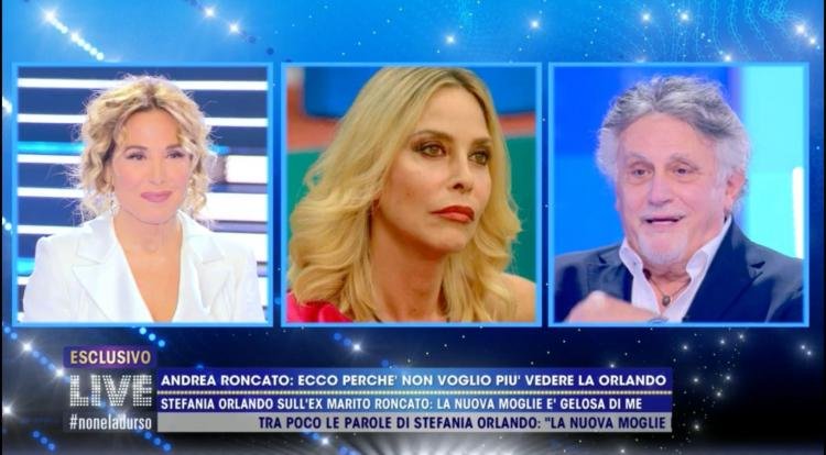‘Live – Non è la D’Urso’, Andrea Roncato svela il motivo della fine del suo matrimonio con Stefania Orlando