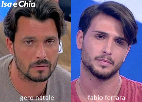 Somiglianza tra Gero Natale, cavaliere del Trono over di 'Uomini e Donne', e Fabio Ferrara