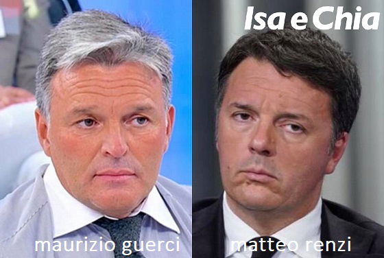 Somiglianza tra Maurizio Guerci e Matteo Renzi