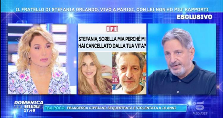 ‘Domenica Live’, il fratello di Stefania Orlando svela la dura verità sul loro passato, poi lancia un appello alla sorella article-post