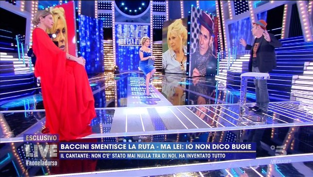 ‘Live – Non è la D’Urso’, Francesco Baccini sbotta durante il faccia a faccia con Guenda Goria: “Questa è una roba tristissima!”