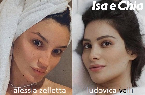 Somiglianza tra Alessia Zelletta e Ludovica Valli