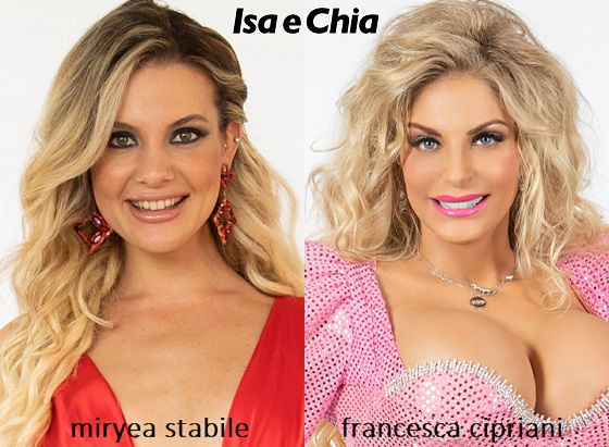 Somiglianza tra Francesca Cipriani e Miryea Stabile de 'La Pupa e il Secchione e viceversa'