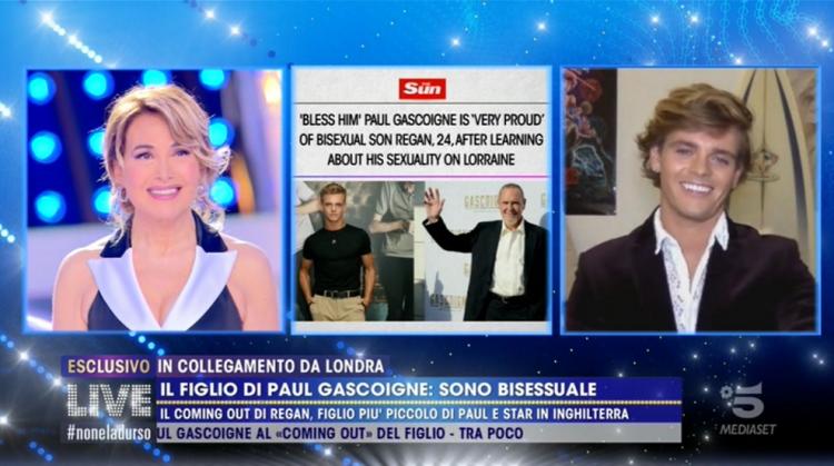 Live – Non è la D’Urso, il figlio di Paul Gascoigne svela: “Papà ha accettato senza problemi la mia bisessualità” preview