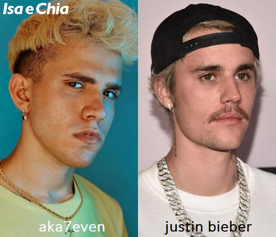 Somiglianza tra Aka7Even e Justin Bieber