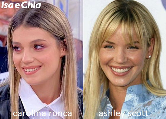 Somiglianza tra Carolina Ronca e Ashley Scott