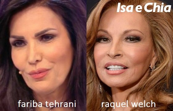 Somiglianza tra Fariba Tehrani e Raquel Welch