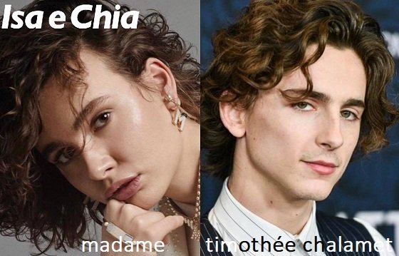 Somiglianza tra Madame e Timothée Chalamet
