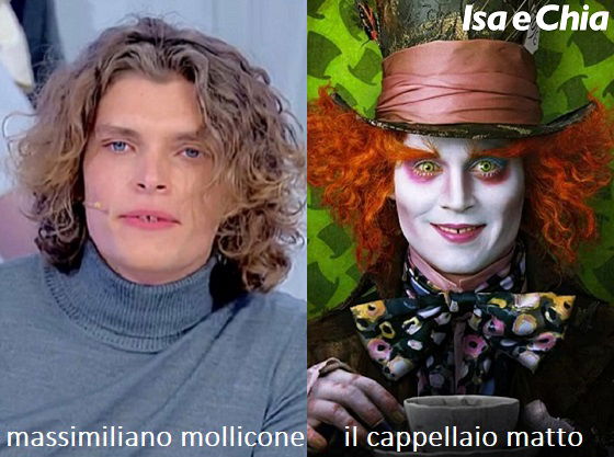 Somiglianza tra Massimiliano Mollicone e il Cappellaio Matto di Johnny Depp