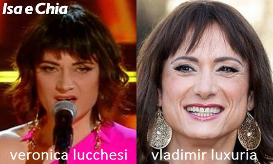 Somiglianza tra Veronica Lucchesi de La rappresentante di lista e Vladimir Luxuria
