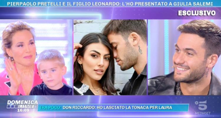 Domenica Live, Pierpaolo Pretelli ospite insieme al piccolo Leo: la dolce sorpresa di Giulia Salemi preview