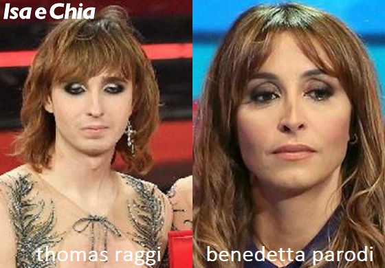Somiglianza tra Benedetta Parodi e Thomas Raggi dei Maneskin