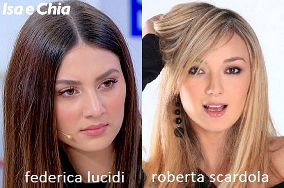Somiglianza tra Federica Lucidi e Roberta Scardola