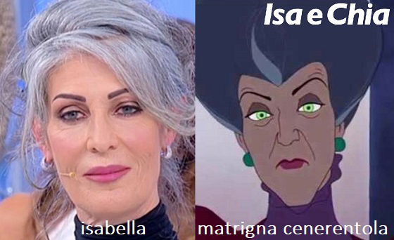Somiglianza tra Isabella e la matrigna di Cenerentola
