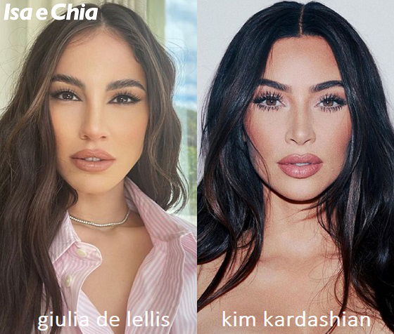 Somiglianza tra Giulia De Lellis e Kim Kardashian