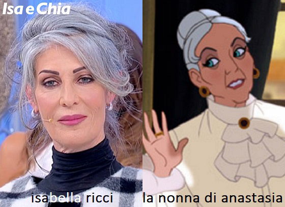 Somiglianza tra Isabella Ricci e la nonna di Anastasia