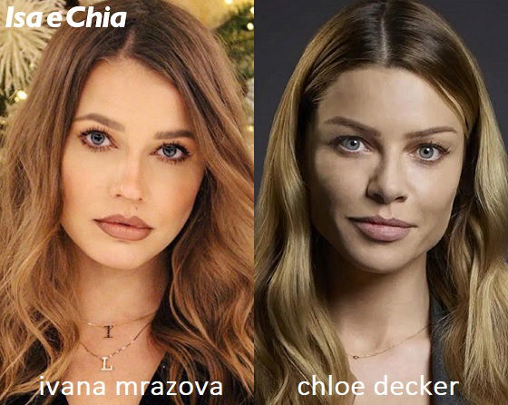 Somiglianza tra Ivana Mrazova e Chloe Decker di Lucifer