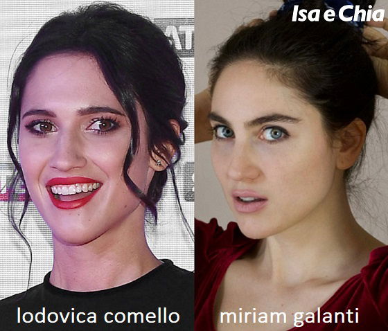 Somiglianza tra Lodovica Comello e Miriam Galanti, la fidanzata di Gilles Rocca