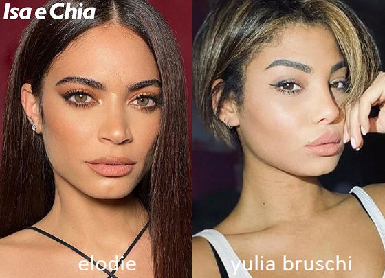 Somiglianza tra Elodie e Yulia Bruschi di Love Island