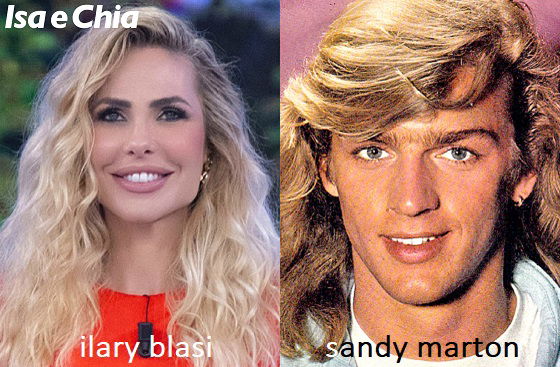 Somiglianza tra Ilary Blasi e Sandy Marton