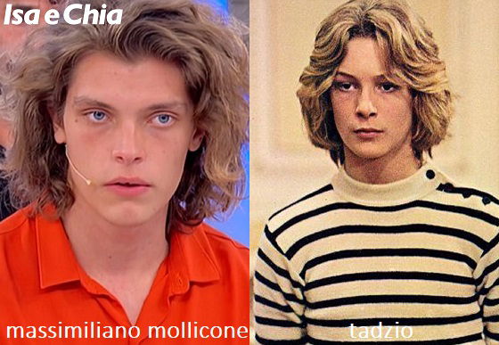 Somiglianza tra Massimiliano Mollicone e Tadzio di Morte a Venezia