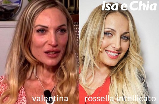 Somiglianza tra Valentina e Rossella Intellicato