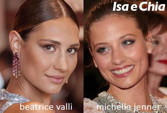 Somiglianza tra Beatrice Valli e Michelle Jenner