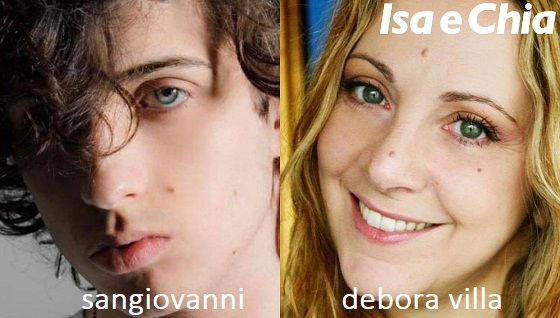 Somiglianza tra Sangiovanni e Debora Villa